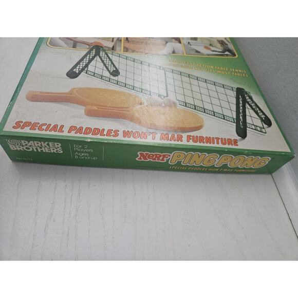 Vintage 1982 Official NERF‎ Ping Pong Indoor Game In Box - Picture 5 of 16